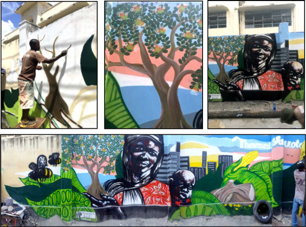 New mural in Dar es Salaam gets people talking about urban nature ...