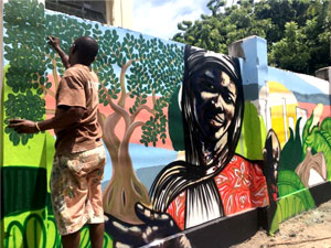 New mural in Dar es Salaam gets people talking about urban nature