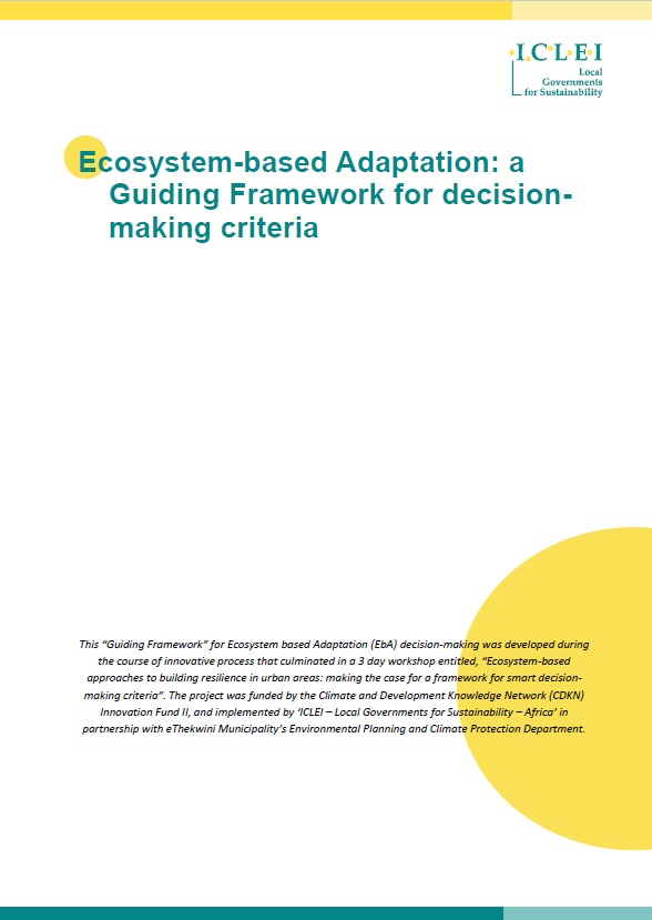Ecosystem-based Adaptation