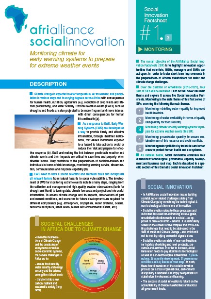 AfriAlliance Social Innovation Factsheet 1.3