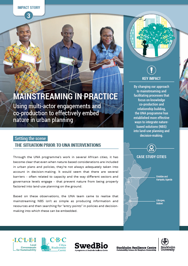 Impact story: Mainstreaming in Practice