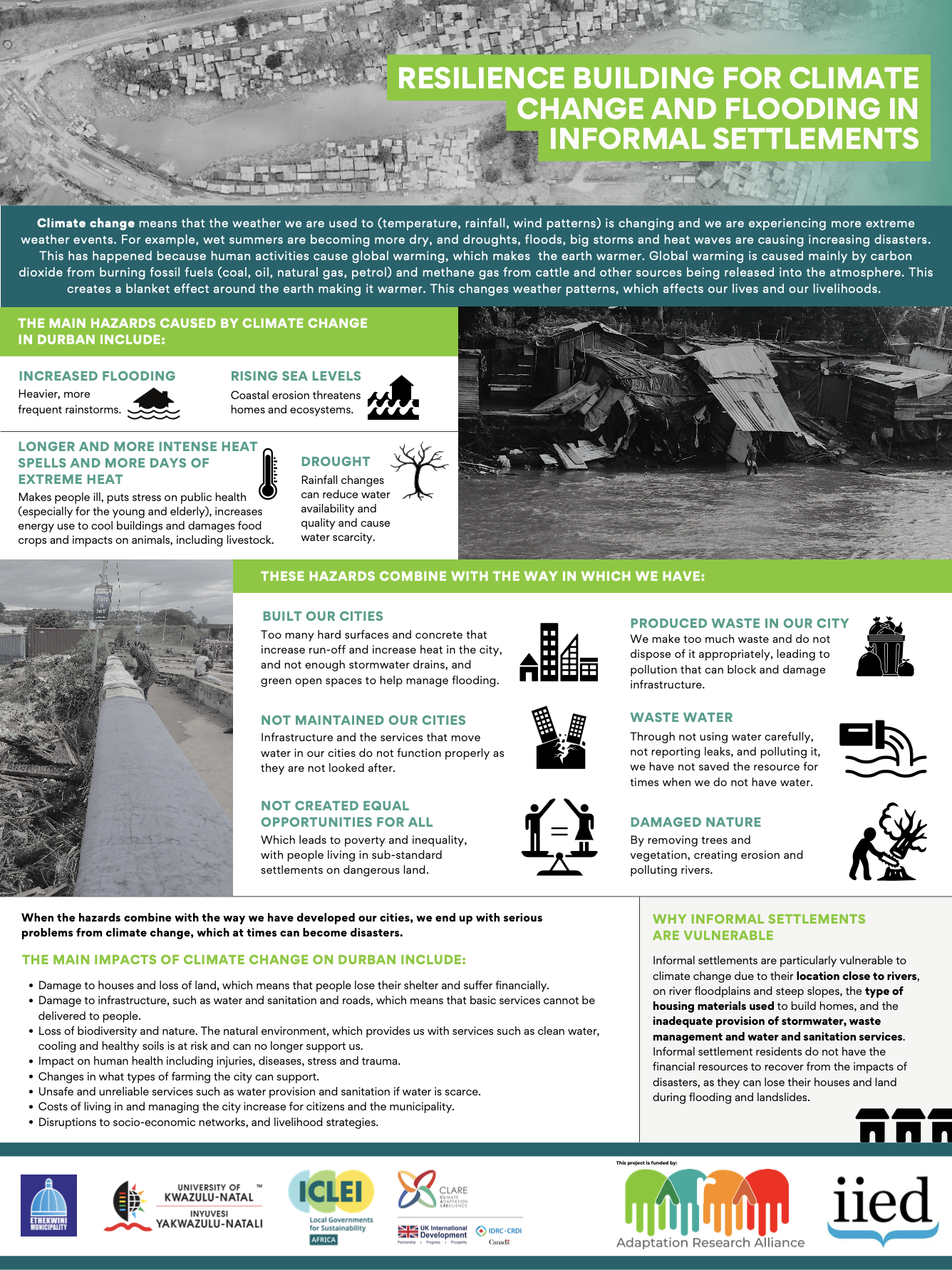 Resilience Building For Climate Change And Flooding In Informal Settlements